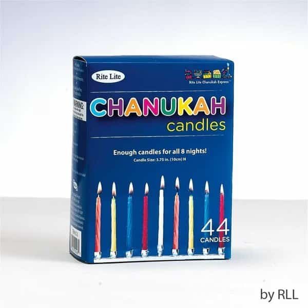 Chanukah Candles, Multicolor, 50PK