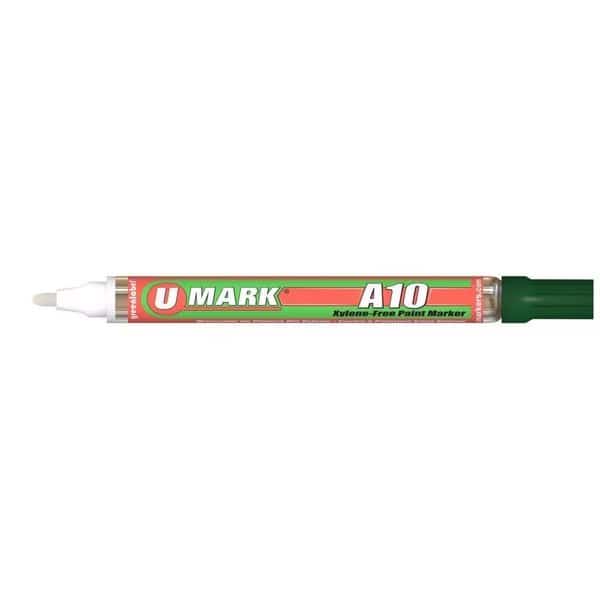U-Mark UMARK10103 2 mm A10 Paint Marker; Green - 12 per Box