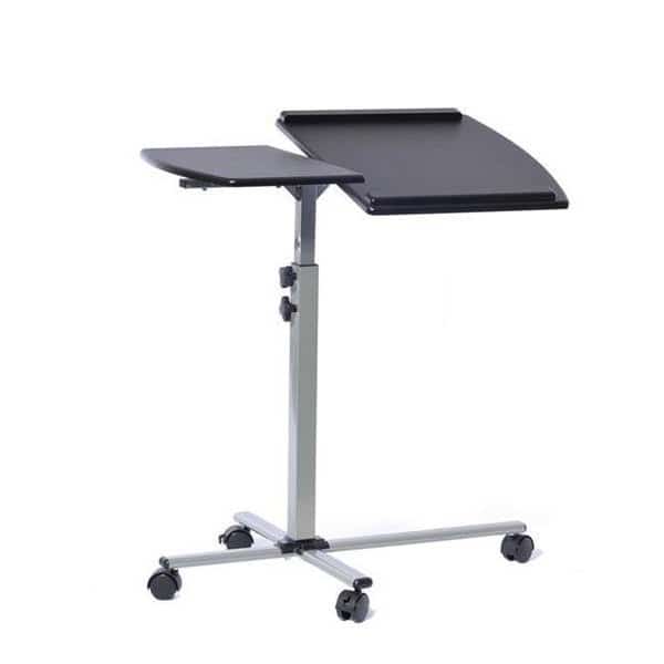 Techni Mobili RTA-B003-GPH06 Rolling Adjustable Laptop Cart; Graphite - 30-35 x 29.5 x 17.5 in.