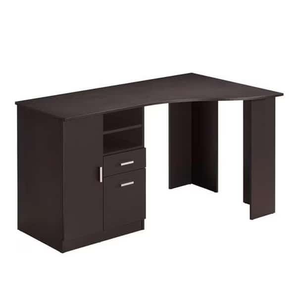 Techni Mobili RTA-8408-ES Classic Office Desk with Storage; Espresso