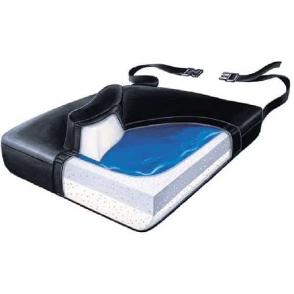 Skil-Care 751314 16 in. Slide-Guard Gel-Foam Vinyl Wedge Cushion; Firm Foundation with LSI Cover