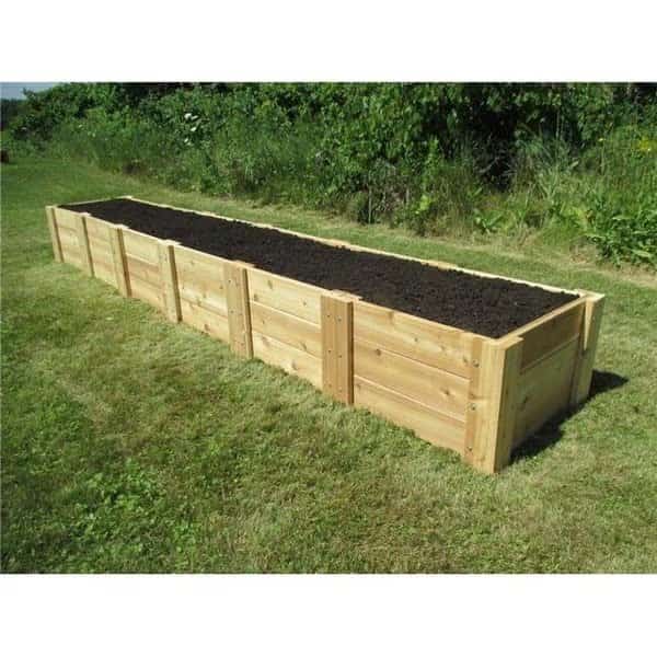 Infinite Cedar RB2x12x16.5 Deep Root Cedar Raised Garden Bed; 2 ft. x 12 ft. x 16.5 in.