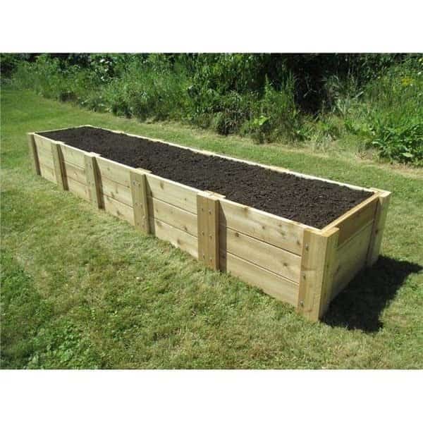 Infinite Cedar RB2x10x16.5 Deep Root Cedar Raised Garden Bed; 2 ft. x 10 ft. x 16.5 in.