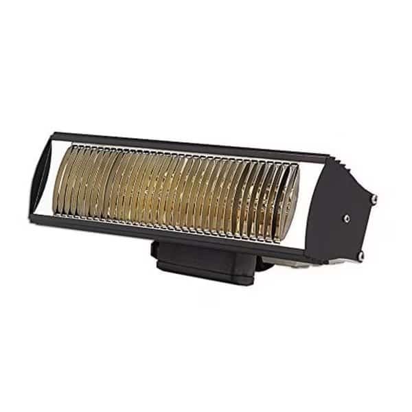 SunHeat 90190010 Outdoor Weatherproof Electric Wall Mounted Heater with Bluetooth & Remote Control; Black-1500w-120v