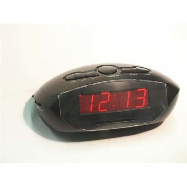 Sonnet Industries R-1695 0.9 in. LED Radio Clock with Aux Cord