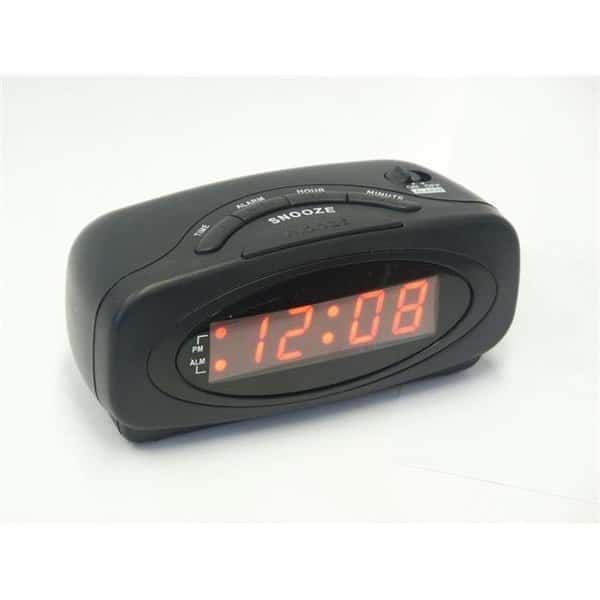 Sonnet Industries T-1936 LED Alarm Clock; Matte Black
