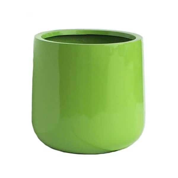 Ainslie Planter, Shiny Green - Small