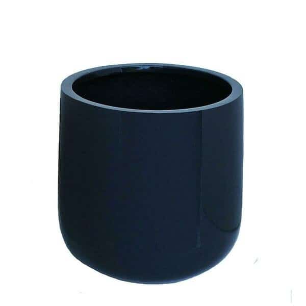 Ainslie Planter, Glossy Gray - Small
