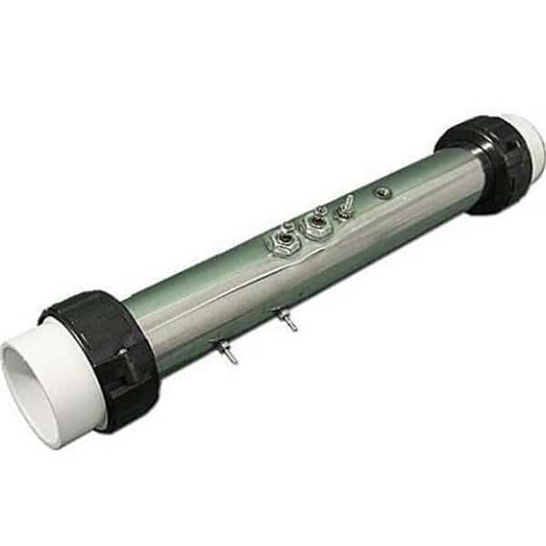 2 x 15 in. Gecko SSPA 4.0KW 230V Heater Assembly with Tailpieces