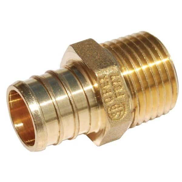 0.12 Barb x 0.12 MPT in. Barbed Adapter Brass Fitting