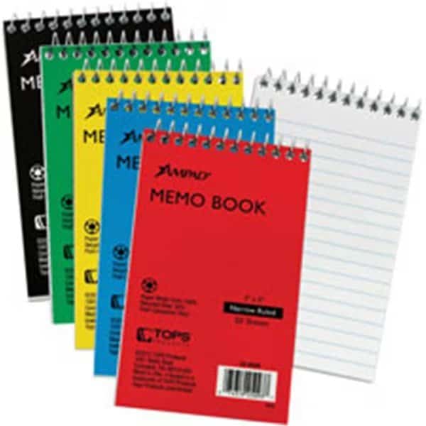 Tops TOP25093BD Ampad Memo Book; White