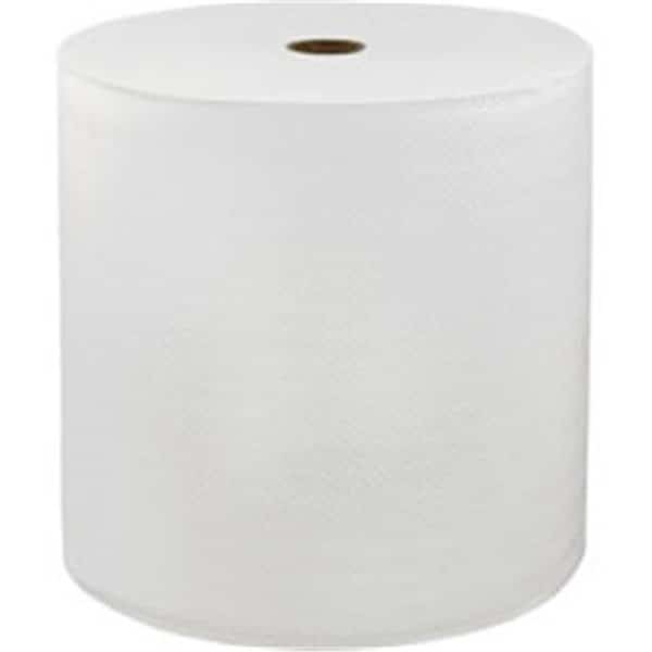 Hardwound Paper Towels, Continuous Roll Sheets, White