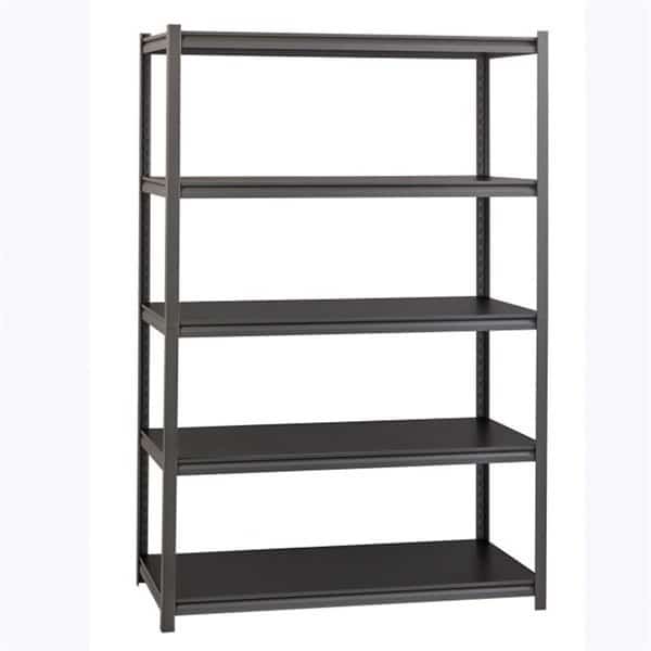 3200 lbs Riveted Steel ShelvingBlack 48 x 18 x 72 in.
