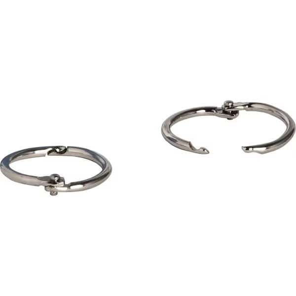1 in. Standard Book Rings - Nickel Plated - 100 Piece