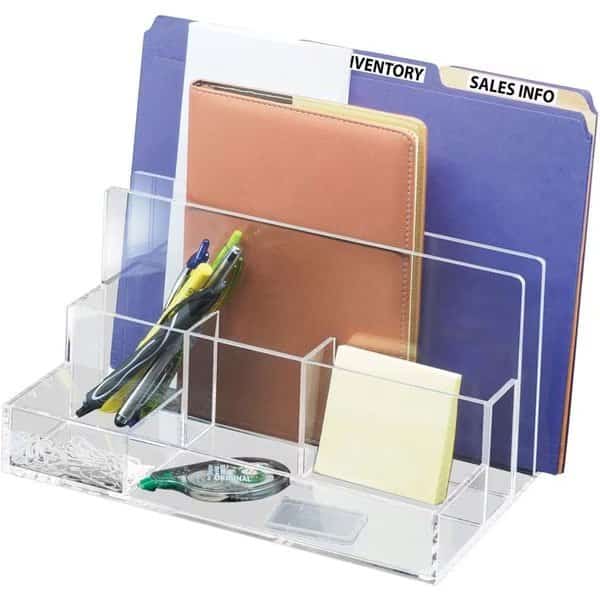 Acrylic File Sorter Desk Organizer