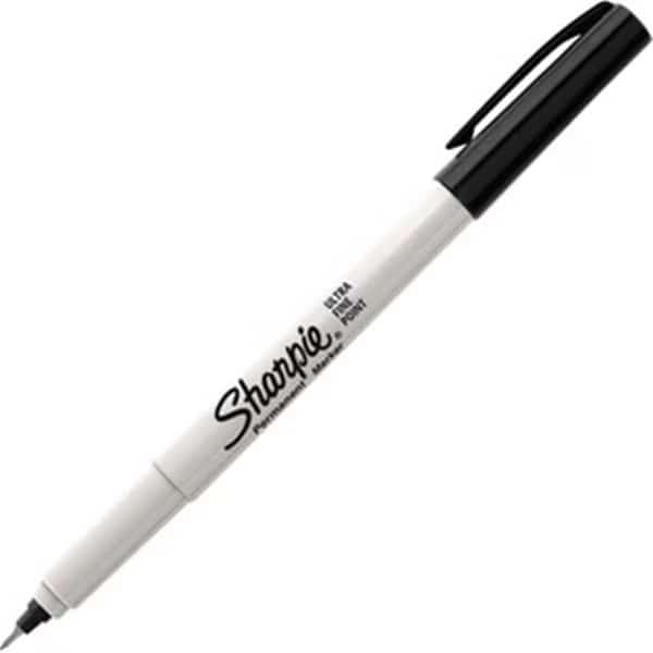 Sharpie SAN2082960 Permanent Ultra Fine Marker Point; Black - Box of 36