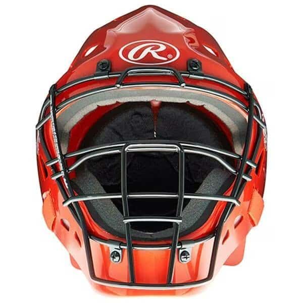Hockey Style Design Catchers Helmet, Black