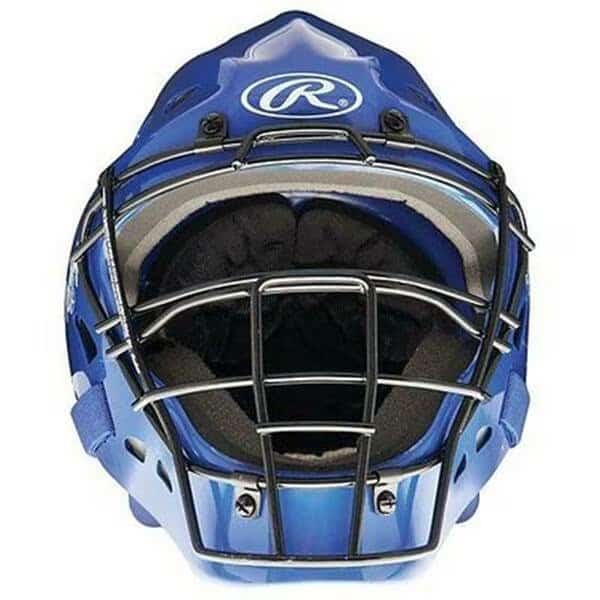 Hockey Style Design Catchers Helmet, Royal