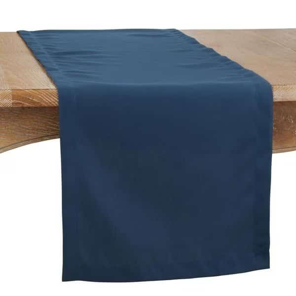 16 x 72 in. Casual Design Everyday Oblong Table Runner, Navy Blue