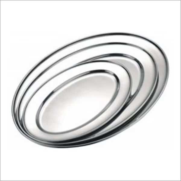 Star Dist 2367 20 in. Stainless Steel Oval Tray