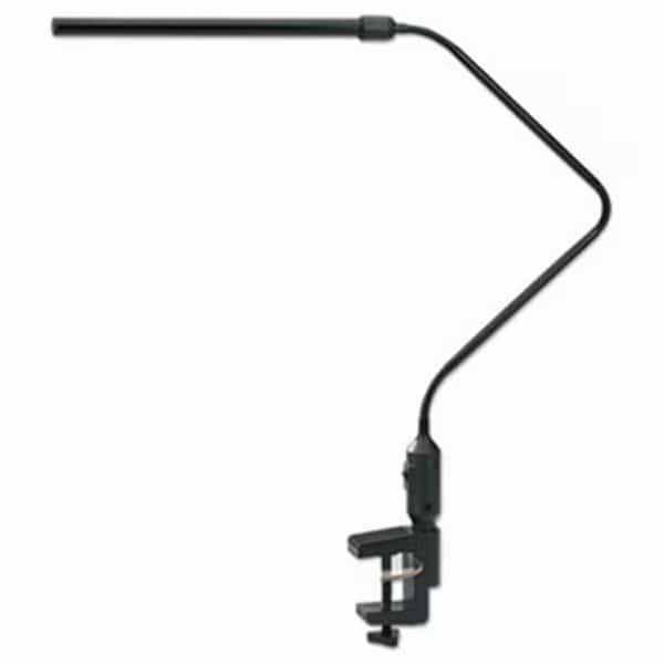 21.75 in. Universal LED Desk Lamp with Interchangeable Base or Clamp - Black