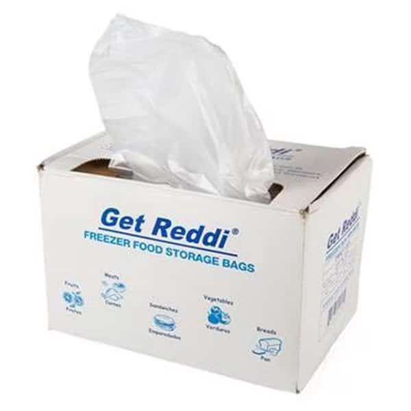 8 lb 0.5 mm Get Reddi Freezer Food Storage Bag, Clear