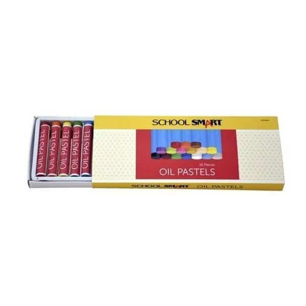 Pacon 1594964 School Smart Oil Pastels; Set of 16