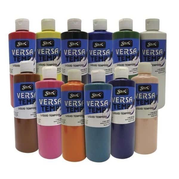 Sax 1587651 Versatemp Pint Set; Assorted Colors - Set of 12