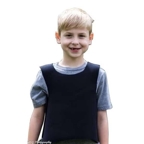 Covered in Comfort 15 x 13 in. Compression Vest  Black - Small