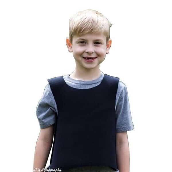Covered in Comfort 17 x 15 in. Compression Vest  Black - Large