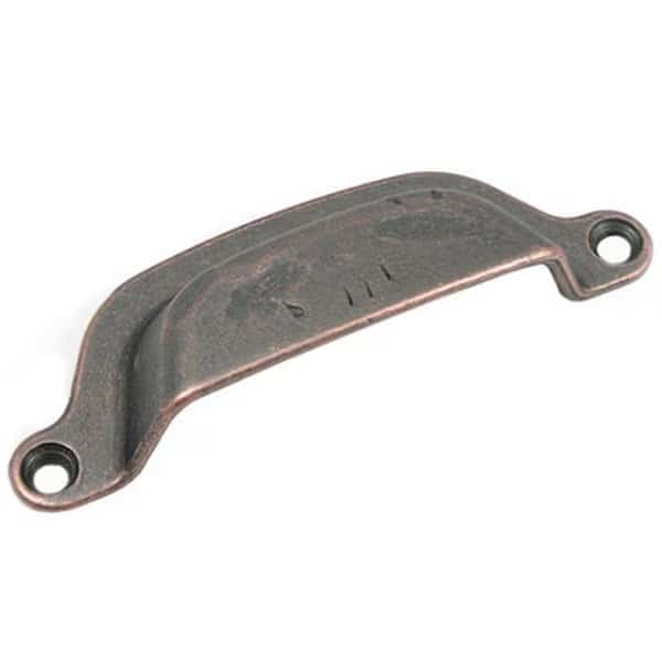3 in. Riverstone Cup Pull Antique Copper