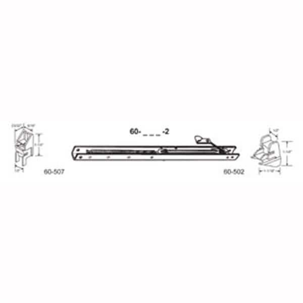 25 in. Balance Stamped No. 2440 with Ends 60-507 & 60-502 Attached Window Channel, 6PK