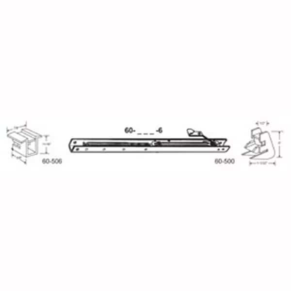 27 in. Balance Stamped No. 2640 with Ends 60-506 & 60-500 Attached Window Channel, 6PK