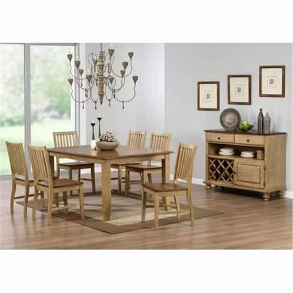 8 Piece Brook Double Pedestal Extension Dining Set with Server