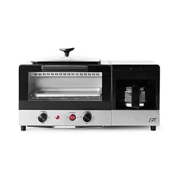 SPT BM-1120B 3-in-1 Breakfast Maker - Stainless Steel; Black