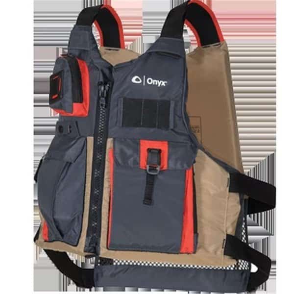 Kayak Fishing Paddle Vest, Tan - 2XL