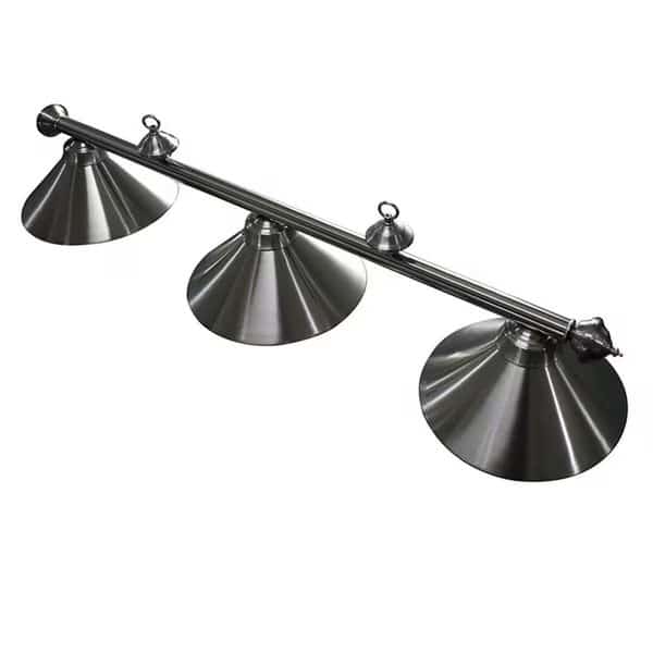 Carmelli NG2577 Soft Brushed Stainless Steel 3-Shade Billiard Light