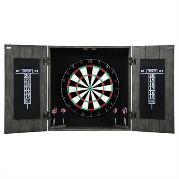 Carmelli NG1046 Drifter Solid Wood Dartboard & Cabinet Set