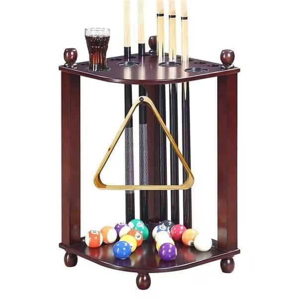 Carmelli NG2569M Regent Corner Floor Cue Rack; Mahogany