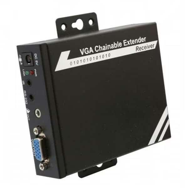 VGA Chainable Extender with Audio Over Cat5e-IP Receiver