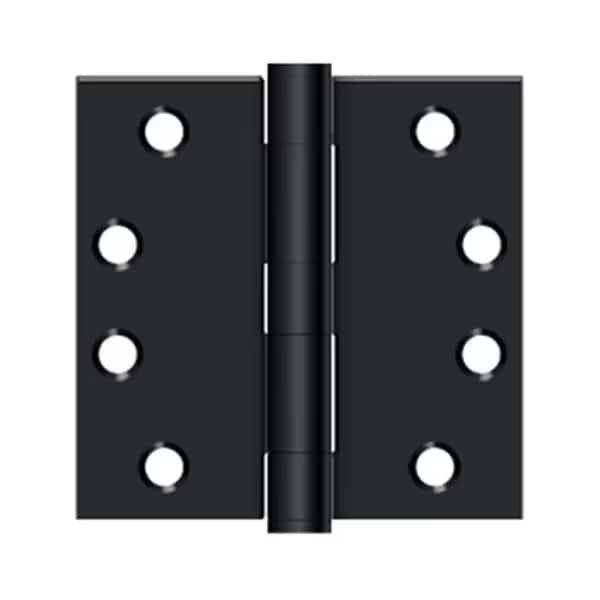 4 x 4 in. Heavy Duty Square Hinge; Paint Black