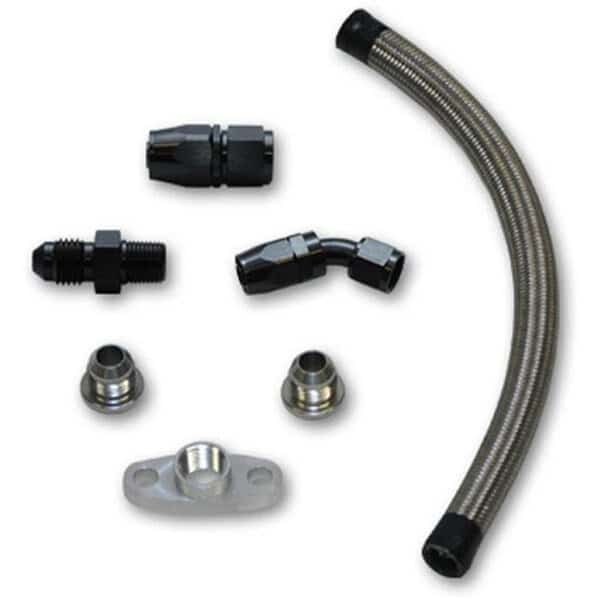 Vibrant Performance 10282 Universal Oil Drain Kit T3-T4 Top Mount Turbo Setups
