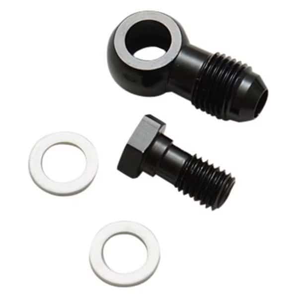 Vibrant Performance 11525 16 mm x 1.5 Metric to 6AN Male Banjo Fitting Aluminum Plus 2 Washers