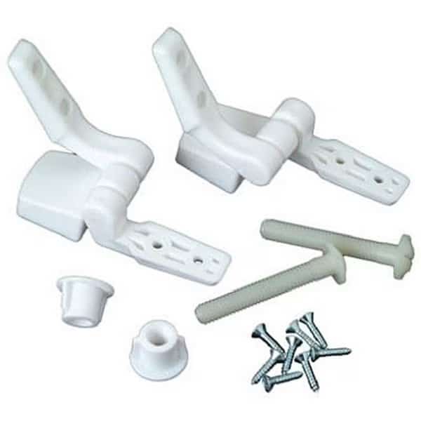 Master Plumber Plastic Toilet Seat Hinge; White