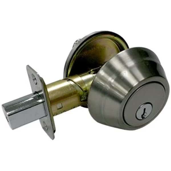 Taiwan Fu Hsing Industrial 222893 Tru-Guard Wavelet Single Cylinder Deadbolt; Satin Nickel