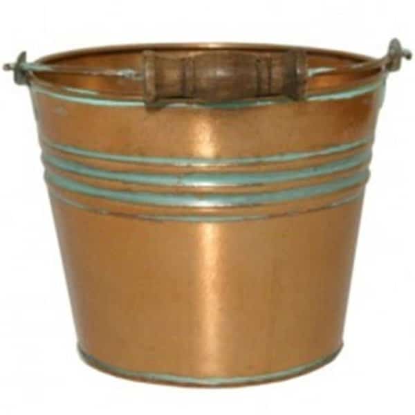 6 in. Banded Planter; Vintage Copper