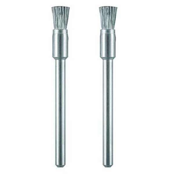 Carbon Steel Brushes; Pack of 2 - 0.125 in.
