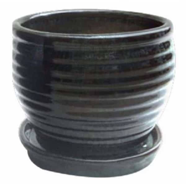 Trendspot 227335 6 in. Drip Green Honey Jar Planter