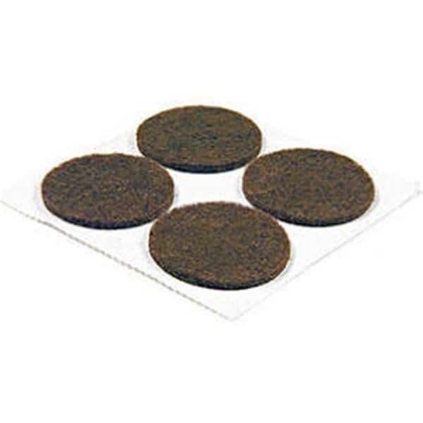1 in. TG Brown Felt Pads - Pack of 4