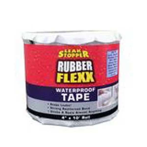 Gardner-Gibson 246093 4 in. x 10 ft. Leak Stopper Rubber Flexx Waterproof Tape; White